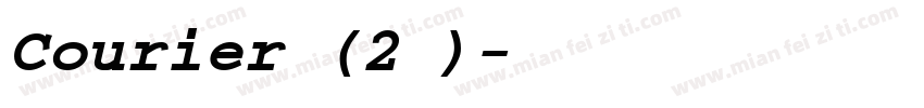 Courier (2号)字体转换